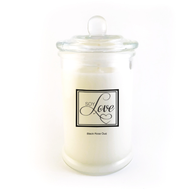 Black Rose Oud Soy Candle